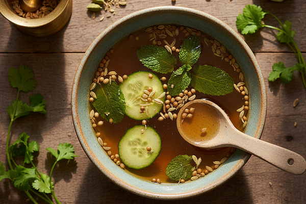 Coriander-Fennel Pitta-Cooling Digestive Tea