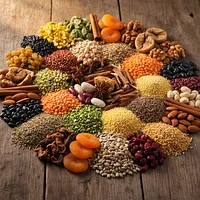 Dry foods without fat