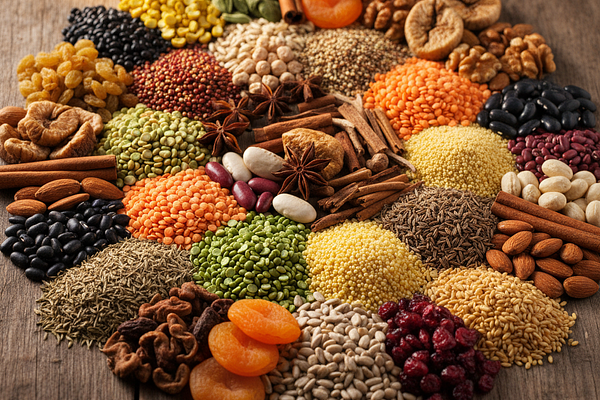 Dry foods without fat