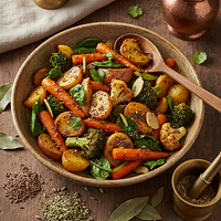 Ghee-Roasted Cooked Vegetables with Cumin and Fennel Seeds