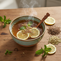 Cooling Cumin-Coriander-Fennel Digestive Tea