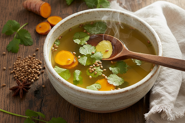 Cooling Turmeric-Coriander Digestive Tonic