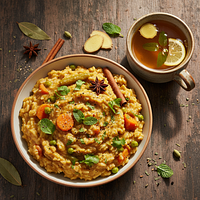 Cooked Vegetable Ghee Medicated Porridge (Digestive Khichdi-style)