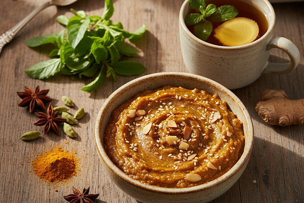 Ghee-Soaked Almond & Sesame Digestive Paste