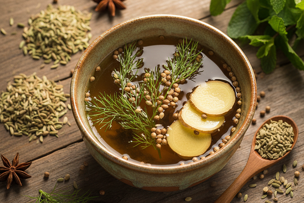 Fennel-Coriander Cooling Tea