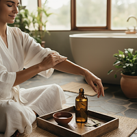 Abhyanga with Brahmi-Infused Coconut Oil