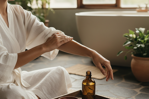 Abhyanga with Brahmi-Infused Coconut Oil