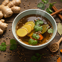 Ginger-Coriander Pitta-Cooling Detox Tea