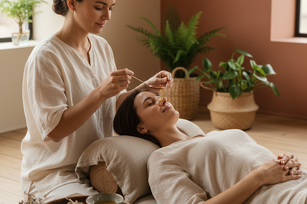 Brahmi Ghee Nasya (Medicated Oil Nasal Application)