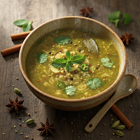 Mung Bean Medicated Khichdi Broth